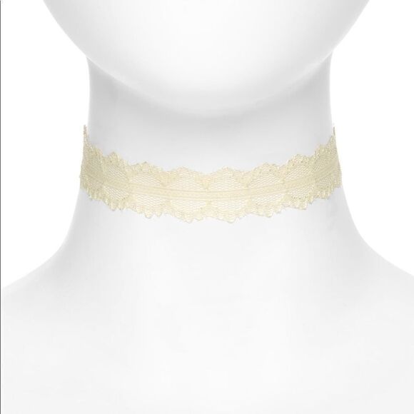 BP. Lace Choker in Off White (E2) - Picture 1 of 4